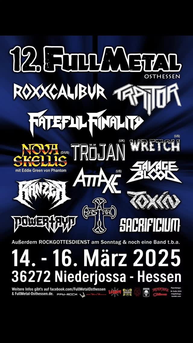 Next Friday - be there @fullmetalosthessen