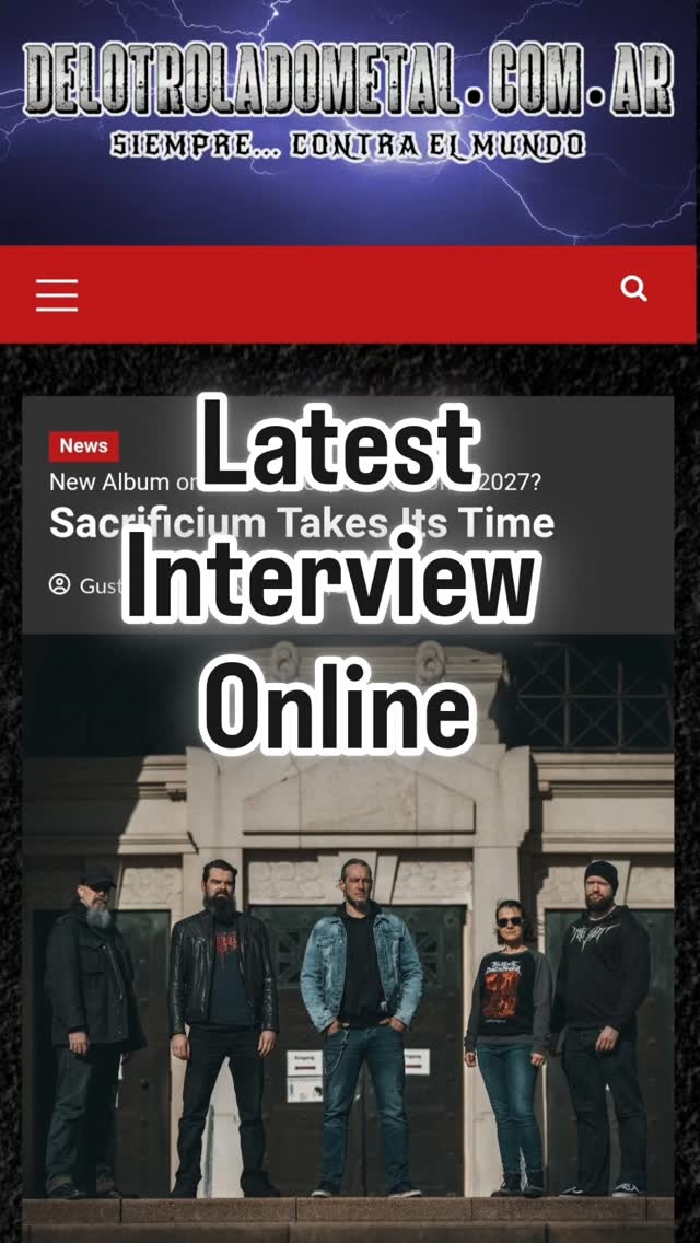 Latest interview by @delotroladometal online.           https://www.delotroladom