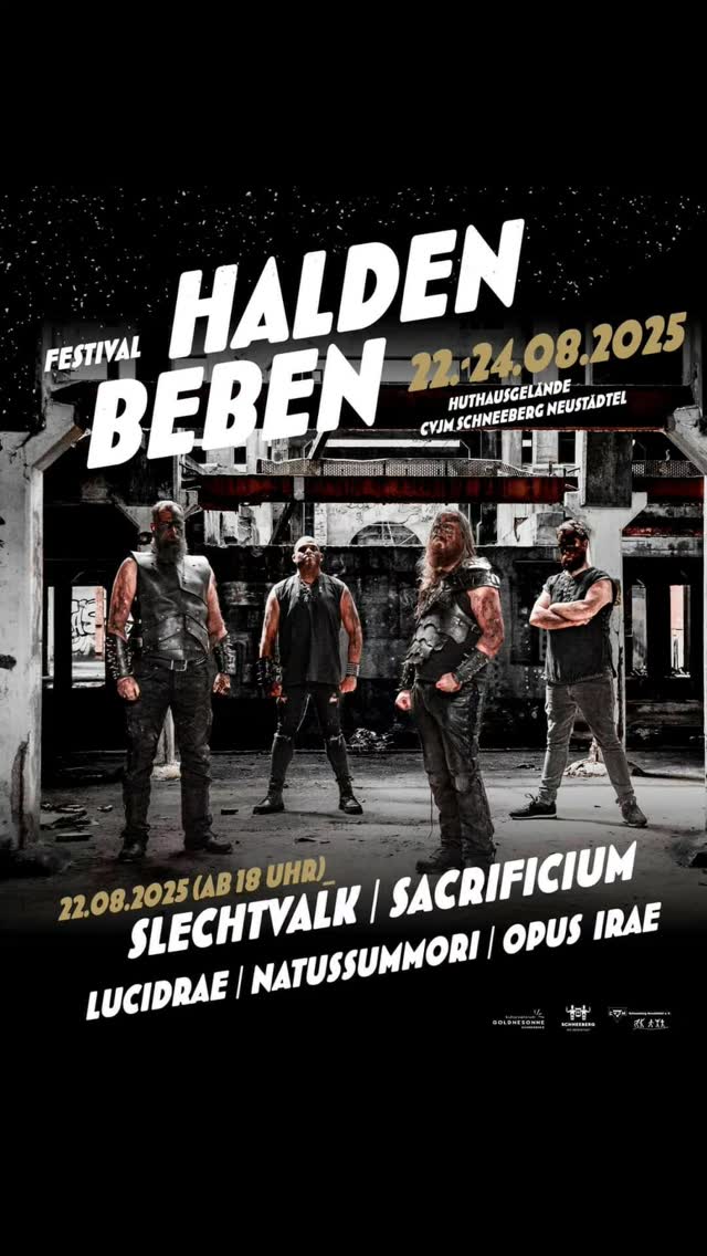 Freitag ist es soweit: HALDENBEBEN FESTIVAL 2025! Mit @sacrificium.band Wir freu